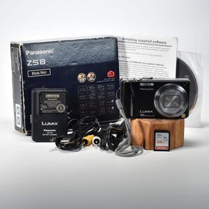 Panasonic Lumix DMC-ZS8 Digital Camera 14.1MP 16x Optical Zoom HD Video 128GB SD